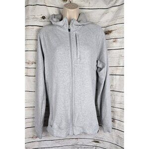 Cariloha Heather Gray Hoodie Jacket M Full Zip Womens